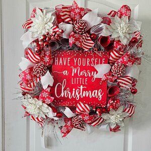 🎅 "Have Yourself a Merry Little Christmas" Wreath 🎄